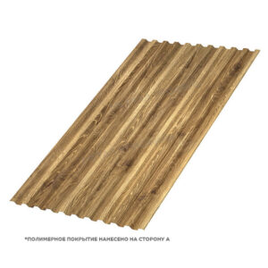Профлист С-21x1000-A (ECOSTEEL_T_Д-01-ЗолотойДуб-0,5)