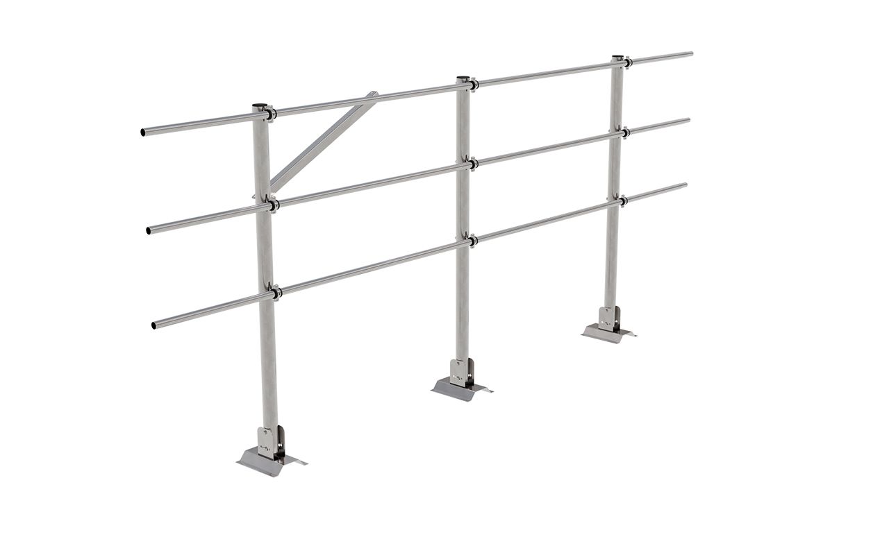 Кровельное ограждение Fachmann КО/PL/PVC/1200-3-3000