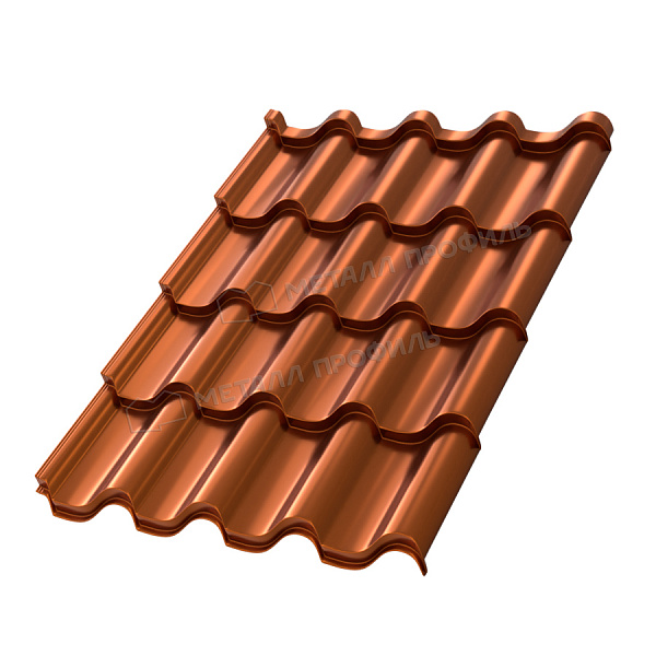 Металлочерепица Монтерроса-M (AGNETA-03-CopperCopper-0.5)