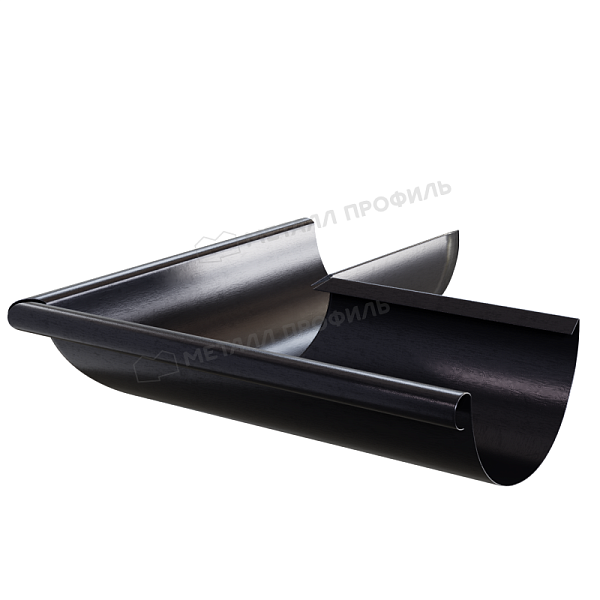 Угол желоба наружный PURMAN BLACK EDITION D125 Ral 9005