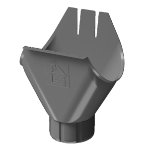 Воронка желоба 125 90 Графит 7024 Docke STAL PREMIUM