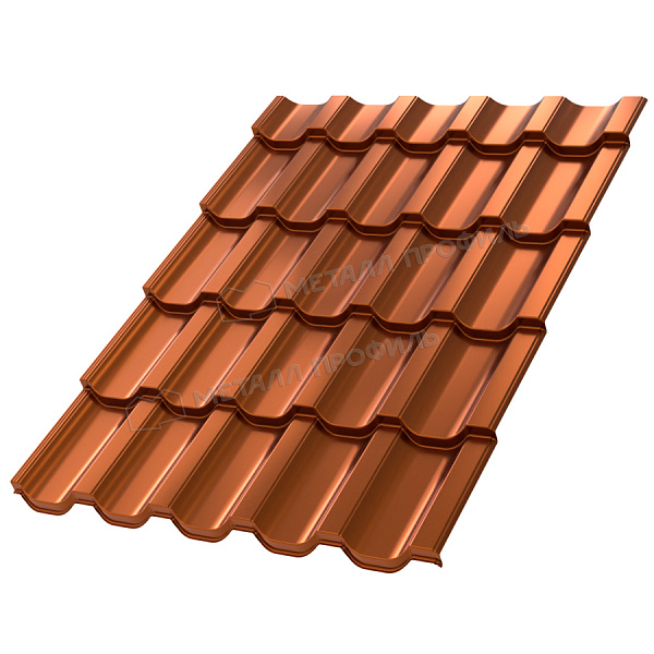 Металлочерепица Трамонтана-S (AGNETA-20-CopperCopper-0.5)