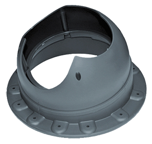 Элемент проходной KROVENT Base-VT Seam 110 для фальцевой и мягкой кровли RAL 7024 серый.