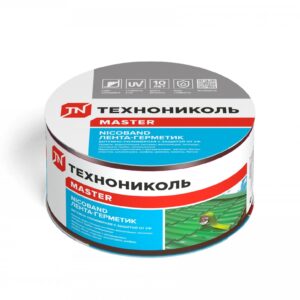 Лента-герметик NICOBAND коричневый 10м х 7,5см ГП (коробка 4 рулона)