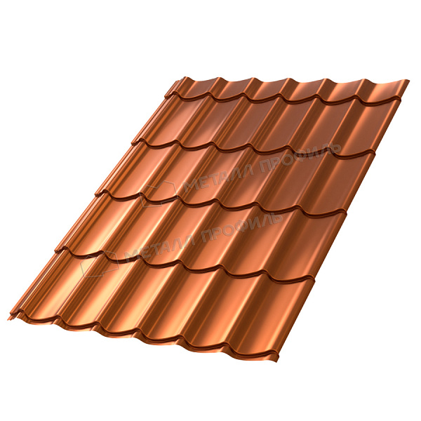 Металлочерепица Ламонтерра (AGNETA-20-CopperCopper-0.5)