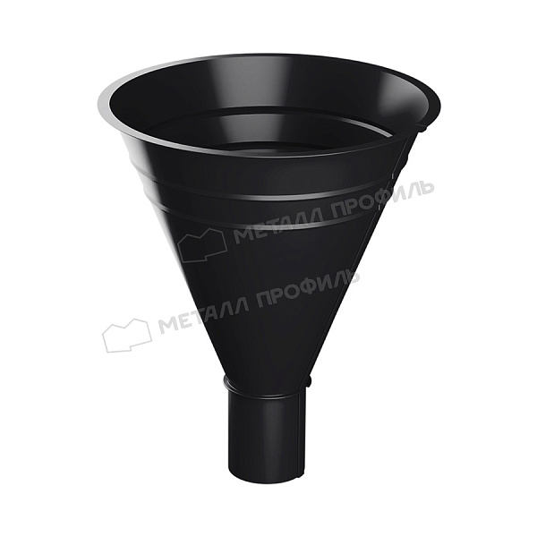 Воронка водосборная PURMAN BLACK EDITION D100/300 Ral 9005