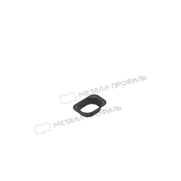 Воронка выпускная БЮДЖЕТ 76х102 Ral 7024