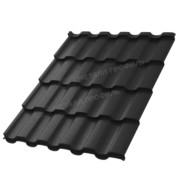 Металлочерепица Монтекристо-ML (VALORI-20-DarkGrey-0.5)