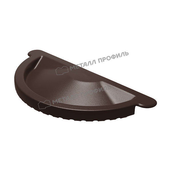 Заглушка желоба GS lite D125 Ral 8017